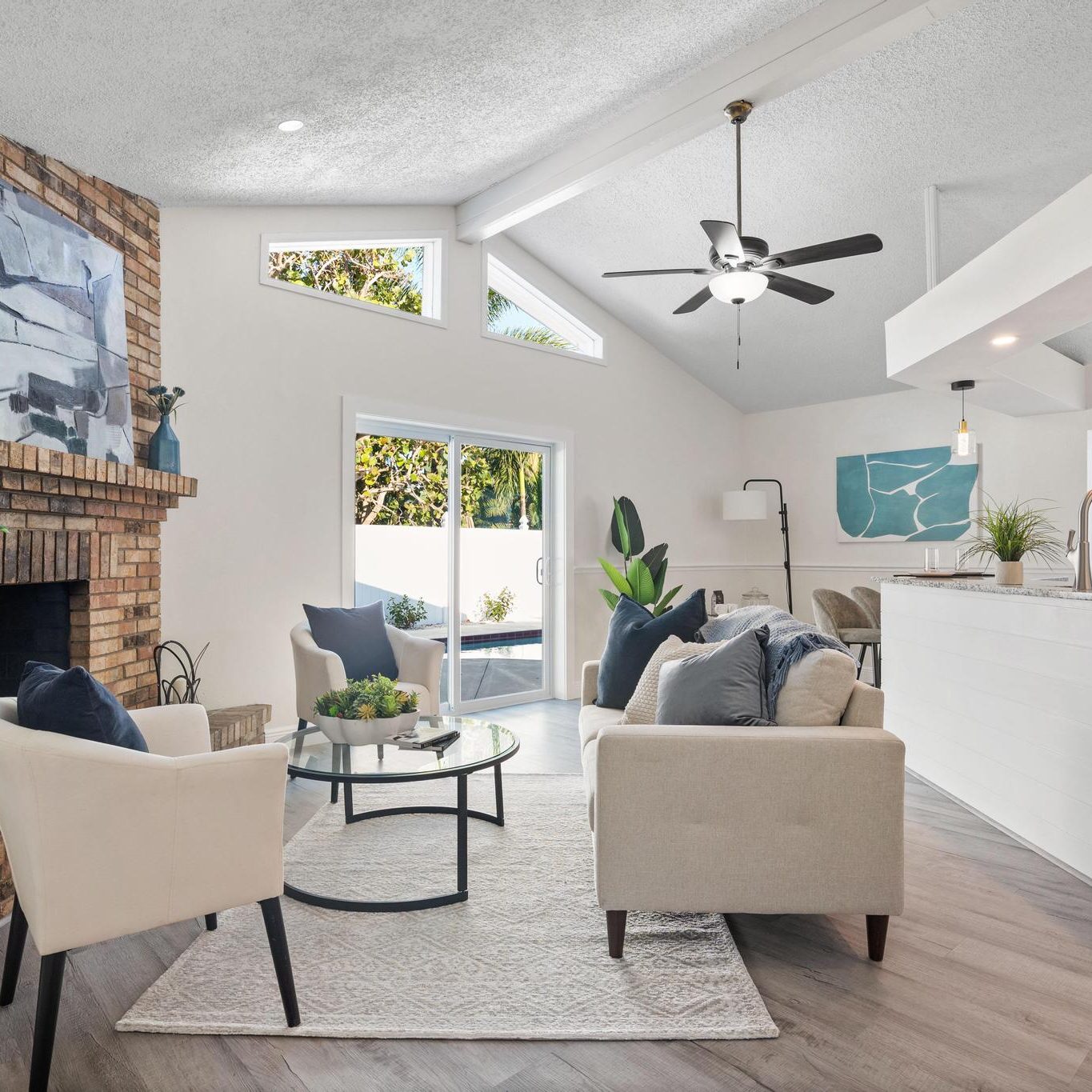 Photo showing living room of 4 bedroom home near Indian Rocks Beach, FL.